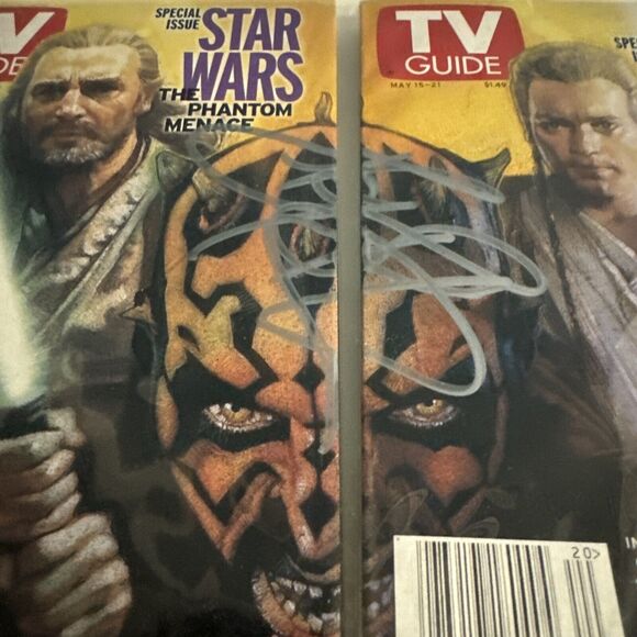 Vtg TV Guide SIGNED Star Wars The Phantom Menace Special Issue May May 1999 + - Picture 2 of 3